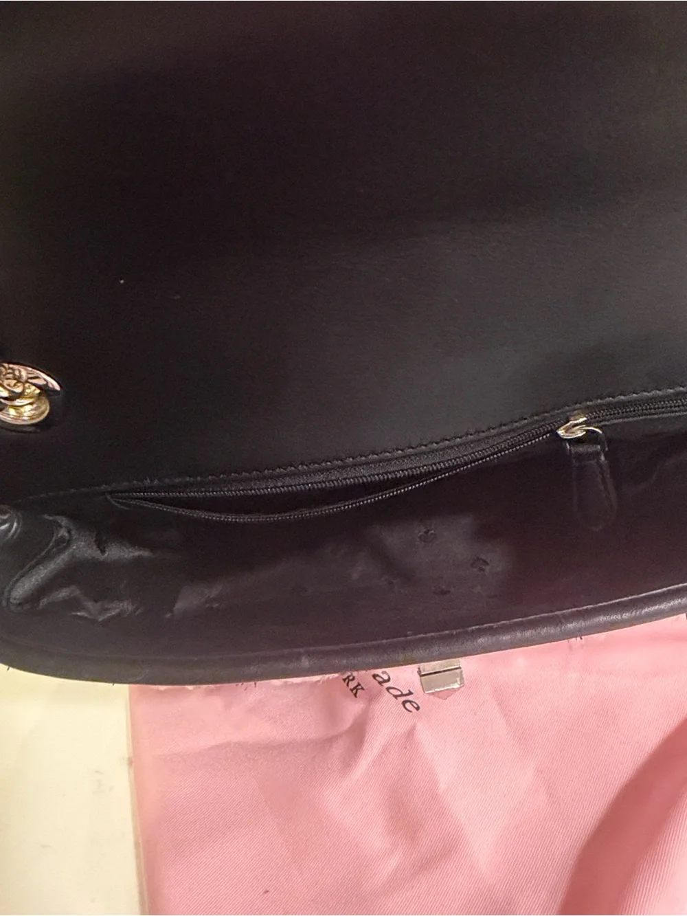kate spade black & white houndstooth shoulder bag